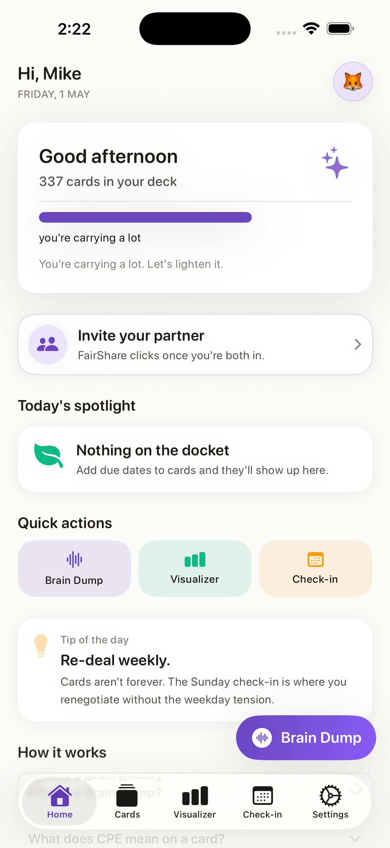 FairShare on iPhone