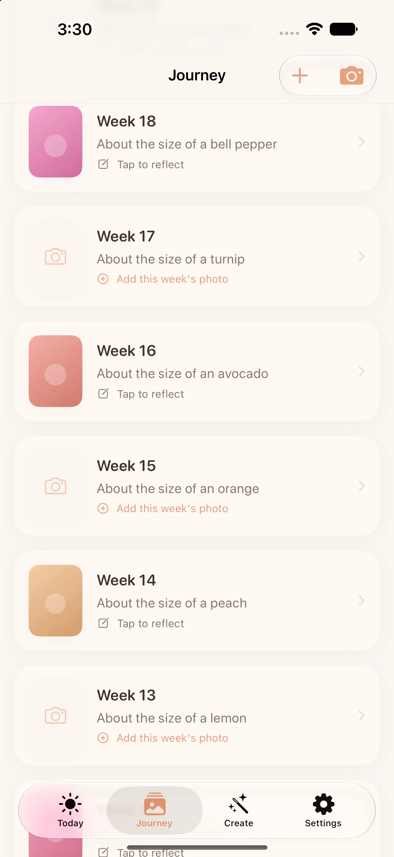 Little Lapse — camera with ghost overlay and grid for aligned bump photos