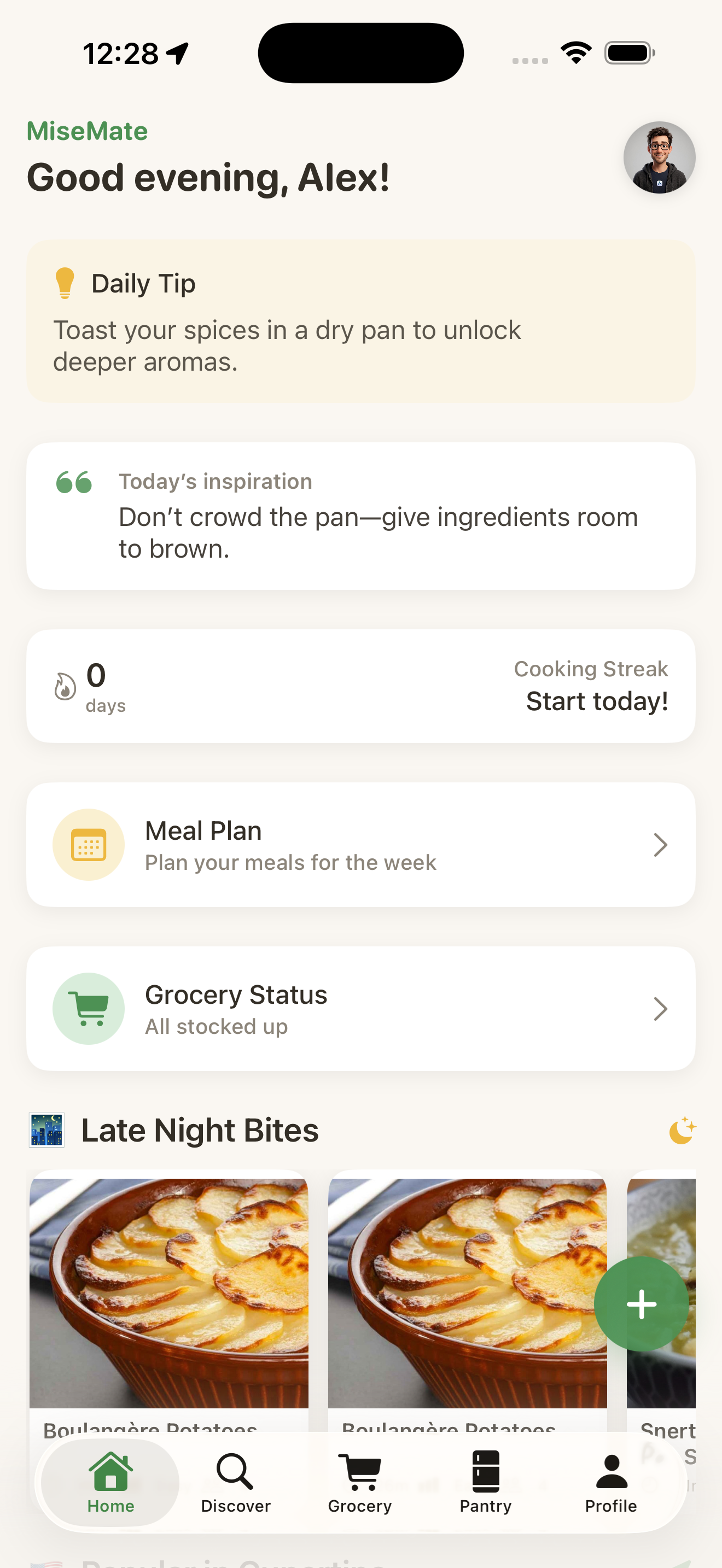 MiseMate app preview