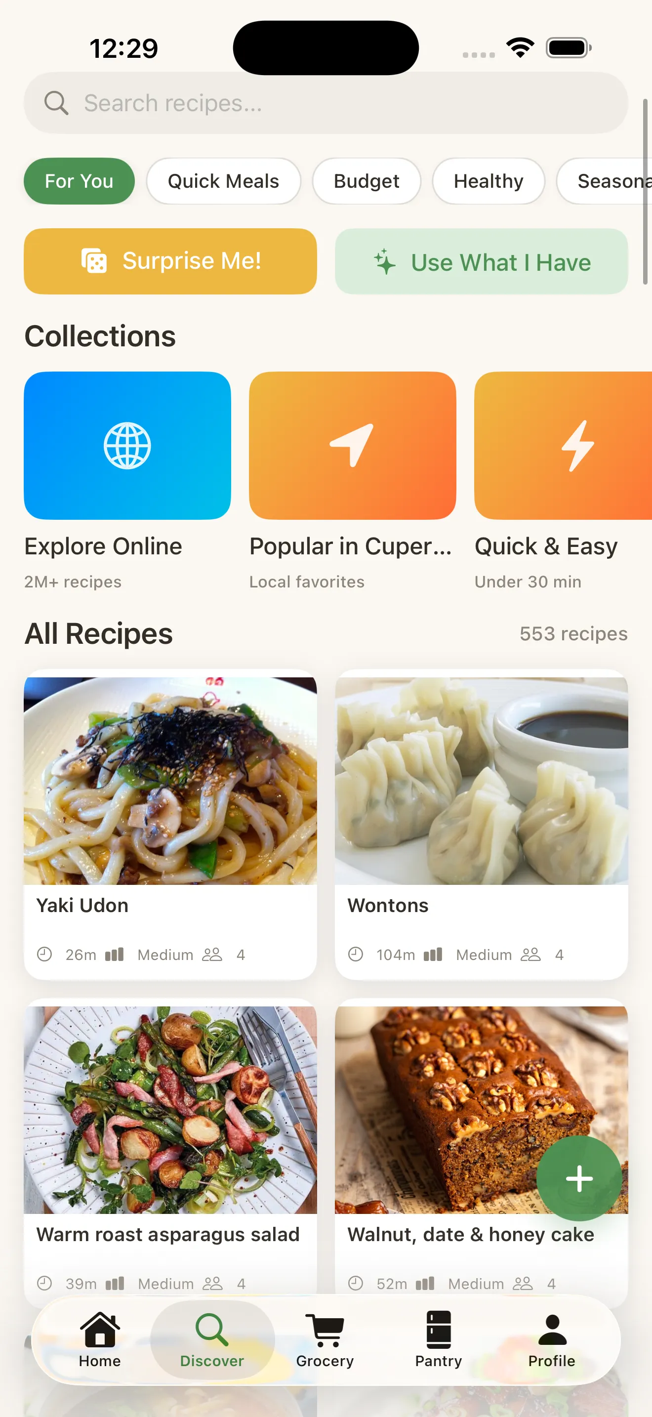 MiseMate discover recipes with curated collections and search