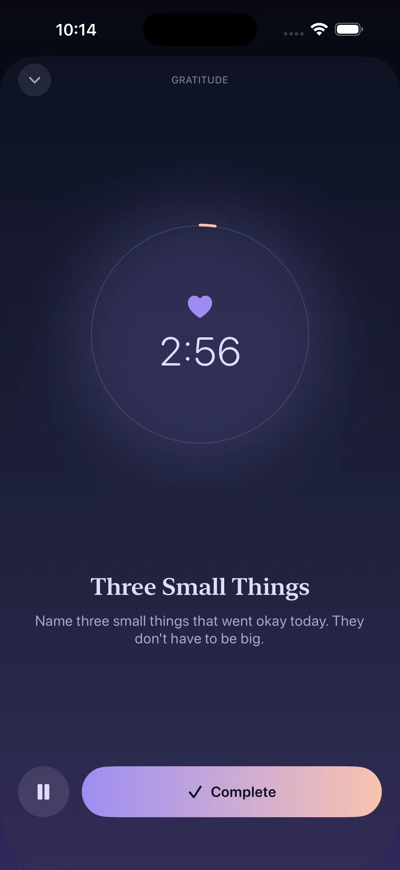 Reset ritual player with the breathing orb and 5-minute timer