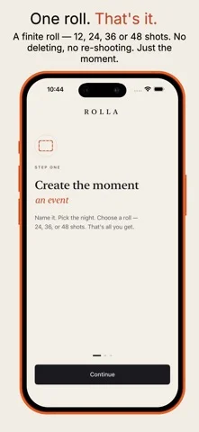 Rolla onboarding — create, invite, reveal