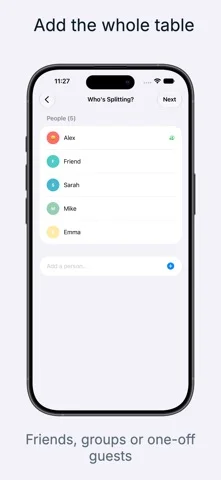 SplitSnap history tab with past splits
