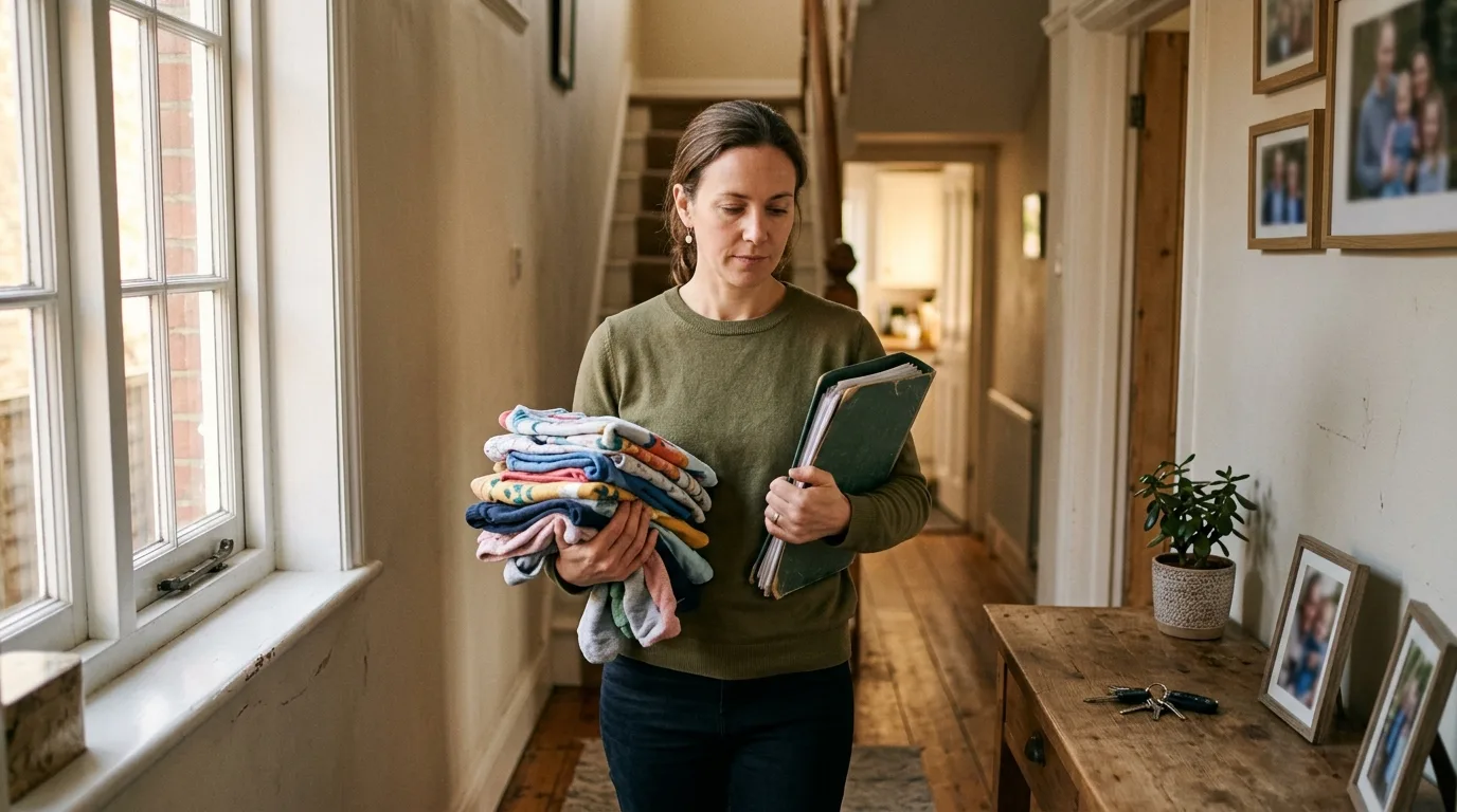A partner quietly handling a household task from start to finish without being asked