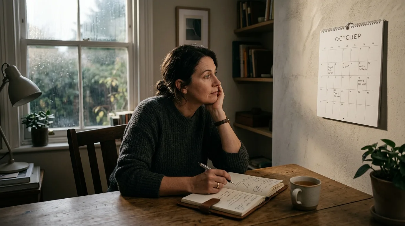 A person quietly planning at a desk, representing the unseen conceive and plan stages of a task